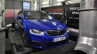 Skoda Octavia RS TSI 2013 on the dyno  real power test [upl. by Ellegna]