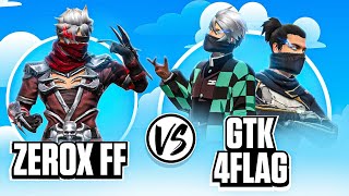 Zerox FF📲 Vs ​⁠4FLAG Gamer📲 amp GTK Gaming🖥️ The Final Fight🔥 [upl. by Harobed]