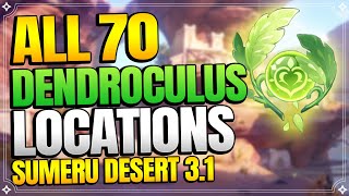 All 70 Dendroculus Locations in Sumeru Desert  In Depth Follow Along Route 【Genshin Impact 31】 [upl. by Adnahcal]