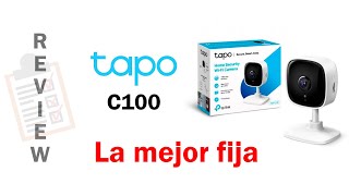 Tplink Tapo C100  MEJOR cámara de SEGURIDAD fija de 2023 [upl. by Bunce]