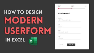 How to Design Modern Userform in Excel VBA  Advanced Excel [upl. by Sihtam]