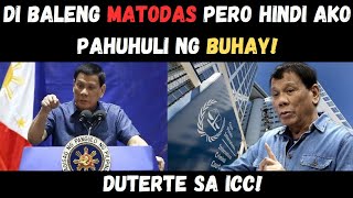 DUTERTE PAPALAG KAHIT MAGKATODASAN PAG PILIT SIYANG ARESTOHIN [upl. by Enneillij388]