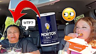 DUMPING A WHOLE BOTTLE OF quotSALT🧂” IN MY GIRLFRIENDS FOOD EPIC REACTION [upl. by Oned]