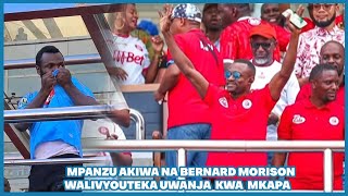 TAZAMA MPANZU AKIWA NA BERNARD MORISON WALIVYOUTEKA UWANJA MKAPAAWAPOZA MASHABIKI quotNITACHEZA SIMBAquot [upl. by Nitin901]