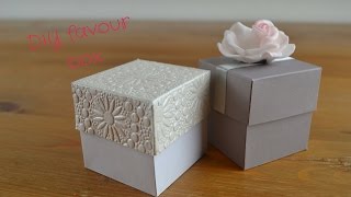 Easy DIY Favour Box How to create your own wedding favour boxes [upl. by Eelame710]