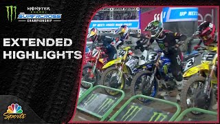 Supercross 2024 EXTENDED HIGHLIGHTS Round 6 in Glendale  21024  Motorsports on NBC [upl. by Latonia120]