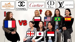 French Luxury Brand Pronunciation Differences Around the World [upl. by Perdita972]