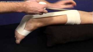 A Taping Technique for use in Achilles Tendon Injuries [upl. by London640]