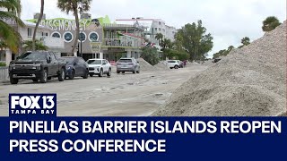 Pinellas County Barrier Islands reopening press conference [upl. by Itnaihc]