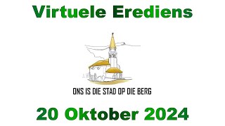 NG Kerk Louis Trichardt Virtuele Erediens  20 Oktober 2024 [upl. by Jenna]