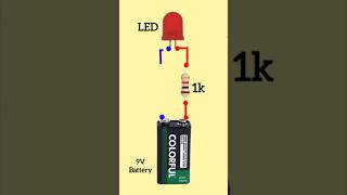 How to connect LED to 9V battery [upl. by Nywnorb43]