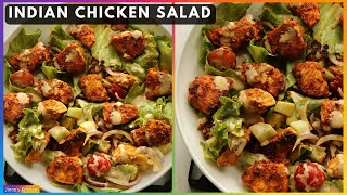 Chicken Salad Recipe Indian Style  Chicken Tikka salad  28 Days Salad Challenge Salad  22 [upl. by Netram]