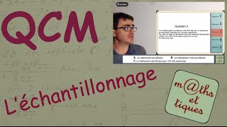 QCM  Echantillonnage 1  Postbac [upl. by Chen]