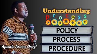 Apostle Arome Osayi  Policy Process amp Procedures Melchizedek TV [upl. by Darton529]