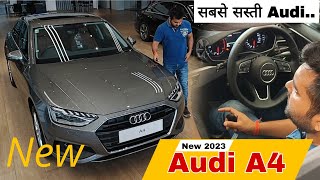 Audi की सबसे सस्ती सेडान कार 2023🥰  New Audi A4 Entry level car in india  Vansh Cars [upl. by Naarah]