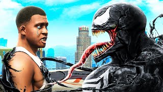 FRANKLIN Becomes VENOM In GTA 5 Mods [upl. by Helman]