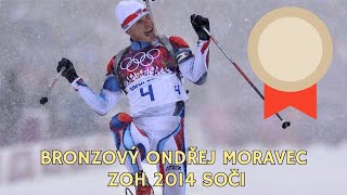 Bronzový Ondřej Moravec v závodě s hromadným startem biatlon na ZOH 2014 v Soči [upl. by Aztiram787]