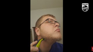 Demonstration of Norelco OneBlade not a shaver  Philips  QP2520 [upl. by Augy430]