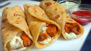 Chicken Kathi Rolls Chicken Egg Rolls Street Style Chicken Rolls ❤️ [upl. by Anatnom]