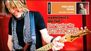 Andy Timmons  How to play the tapped harmonics in “Electric Gypsyquot [upl. by Ateiluj]