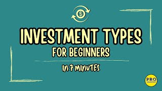 📈💰Investment Types Explained 📊 💵 Essential Terms  What are Different Investment Types investing [upl. by Kinemod896]