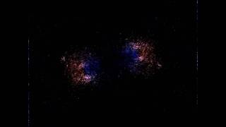 NBody gravitation simulation 2 galaxies collision [upl. by Airasor]