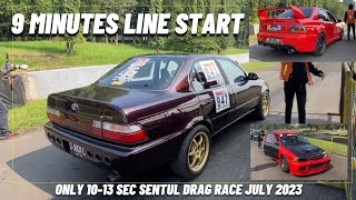 9 MINUTES LINE START SENTUL DRAG RACE 2023 JULY 1013 sec only [upl. by Enimsaj]