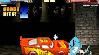 MUGEN battle 1916 Gumball vs Lightning McQueen [upl. by Shifrah732]