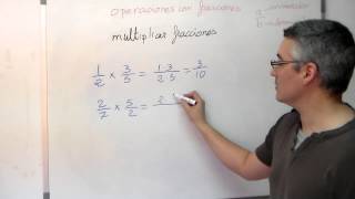 Multiplicar fracciones o quebrados Aprende matemáticas [upl. by Anah225]