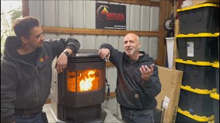 Whitfield Profile 20 Pellet Stove Review WalkThrough and Introductory Help Guide [upl. by Iralam]