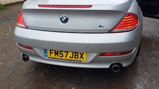 Bmw 635d exhaust [upl. by Peatroy]