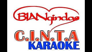 dBAGINDASCINTA karaoke  Versi BIANGINDAS [upl. by Nagaet]