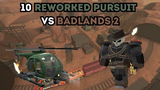 10 PURSUITS VS BADLANDS 2  ROBLOX TOWER DEFENSE SIMULATOR [upl. by Pachton]