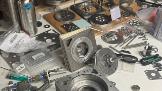 Bladeless Turbine Updates  V2 45in Aluminum  9292024  Bearing and Shaft Issues [upl. by Ateuqahs875]