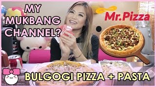 BULGOGI PIZZA  CHICKEN ALFREDO PASTA  MUKBANG [upl. by Bertine]