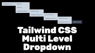 multi level dropdown menu  tailwind css [upl. by Acisse]