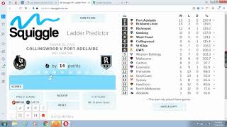 Squiggle AFL Ladder Predictor [upl. by Ivanah]