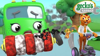 Watch Out Weasel  Geckos Garage  Trucks For Children  Cartoons For Kids [upl. by Airym285]