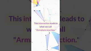 Armature reaction in dc generatorshorte electronics armature [upl. by Saylor]