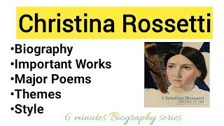 Christina Rossetti Biography in Hindi Urdu Major Works Important Themes and Poetic Style 6 min [upl. by Zel281]