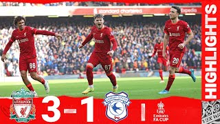 Highlights Liverpool 31 Cardiff City  Elliott scores on return amp a debut for Luis Diaz [upl. by Eemiaj]