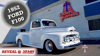 Counts Kustoms Reveals a 52 Ford F100 at SEMA 2023 [upl. by Vergos520]