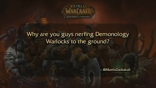 Demonology Warlocks React to WoW QampA [upl. by Ormsby61]