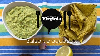 Salsa de aguacate receta  La Cocina de Virginia [upl. by Hourigan764]