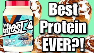 THE BEST PROTEIN POWDER EVER  Ghost Cinnabon Caramel Pecan Whey REVIEW [upl. by Ennove]