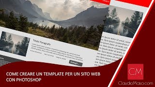 Come creare un template per un sito web con Photoshop [upl. by Scriven506]