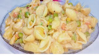 Delicious Cream Pasta Salad Recipe  Chicken Pasta Salad Recipe  Quick and Easy to Make [upl. by Yup286]