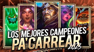 TIER LIST DE LOS MEJORES CAMPEONES PARA CARREAR si van feed [upl. by Baird]