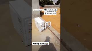 Whirlpool AC Installation And perfect piping 🧑‍🔧😱💥 whirlpool airconditioner acservice accooling [upl. by Angelle]