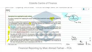 L47 Exemption from Applying the Equity Method  by Mian Ahmad FarhanFCA [upl. by Eerahc]